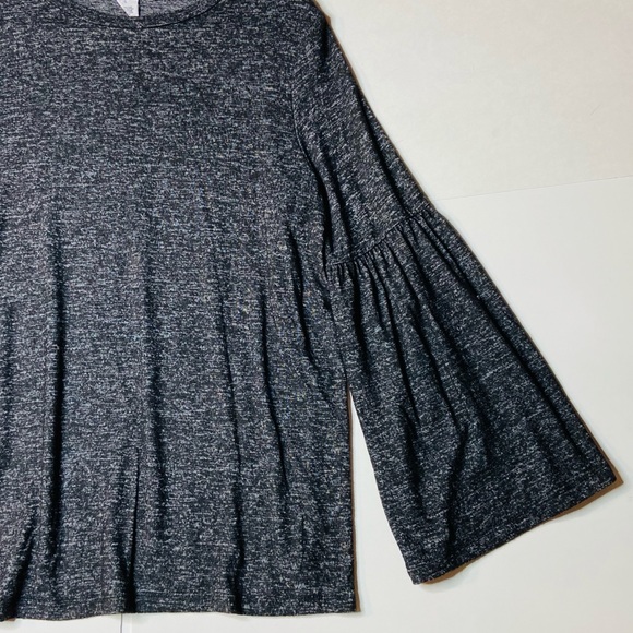 Workshop Republic Clothing Gray Bell Sleeves Top L - Picture 4 of 4